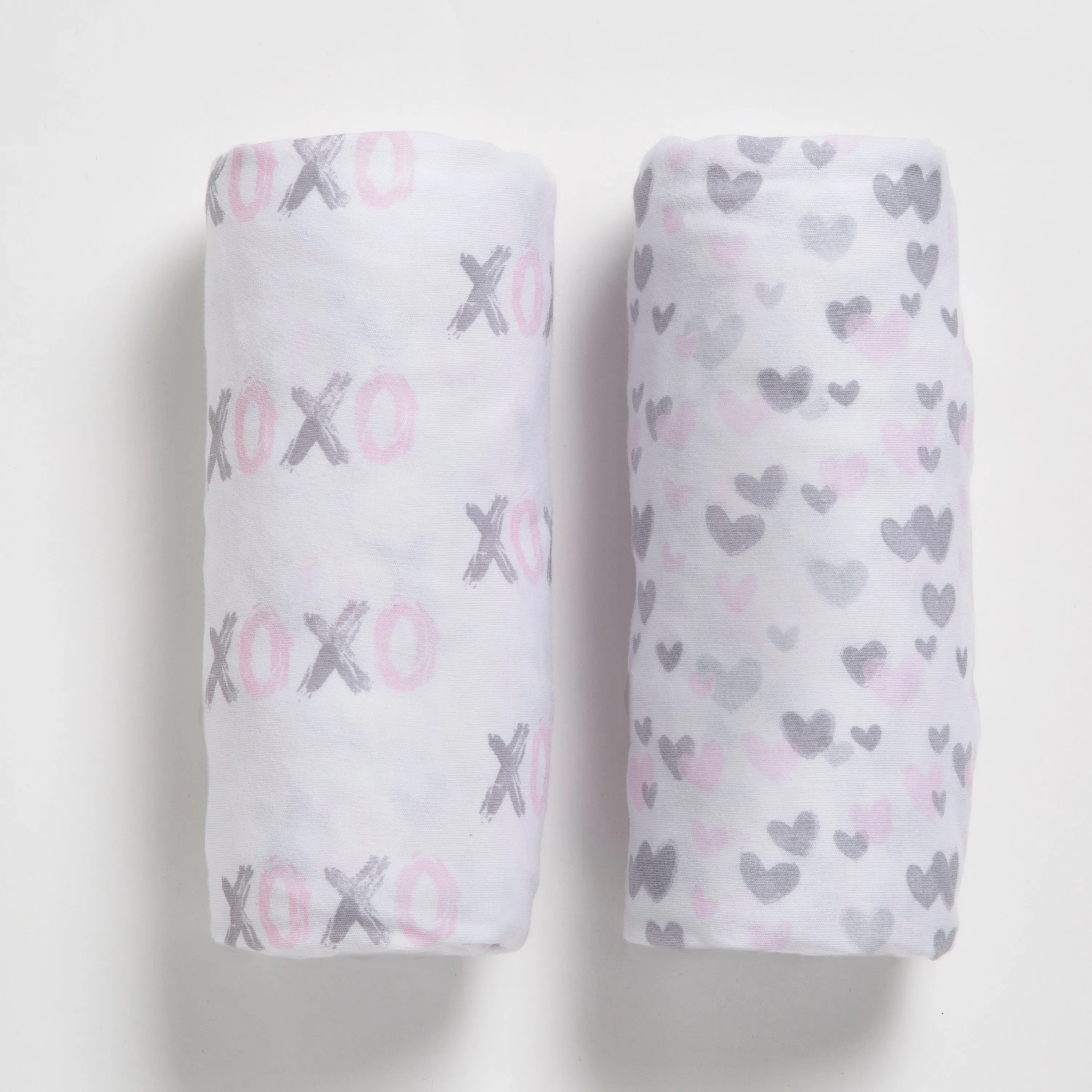 Hearts N Kisses Fitted Crib Sheets - 2 Pack