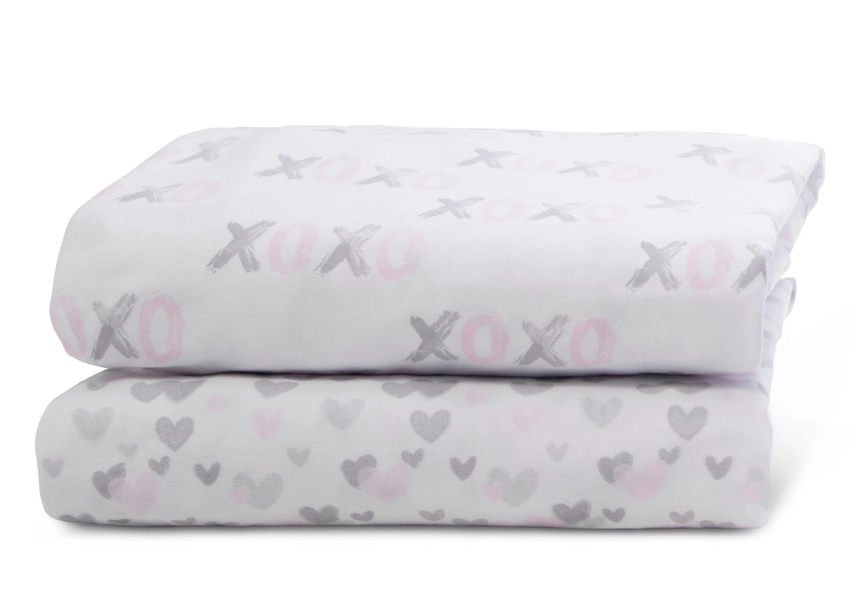 Hearts N Kisses Fitted Crib Sheets - 2 Pack