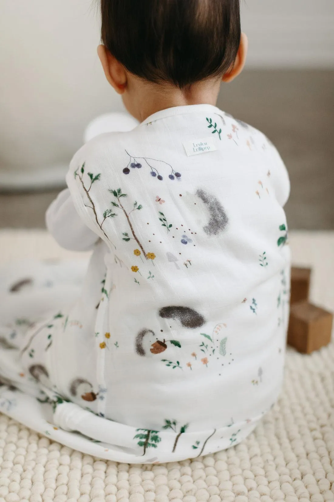 Hedgehog Muslin Sleep Bag