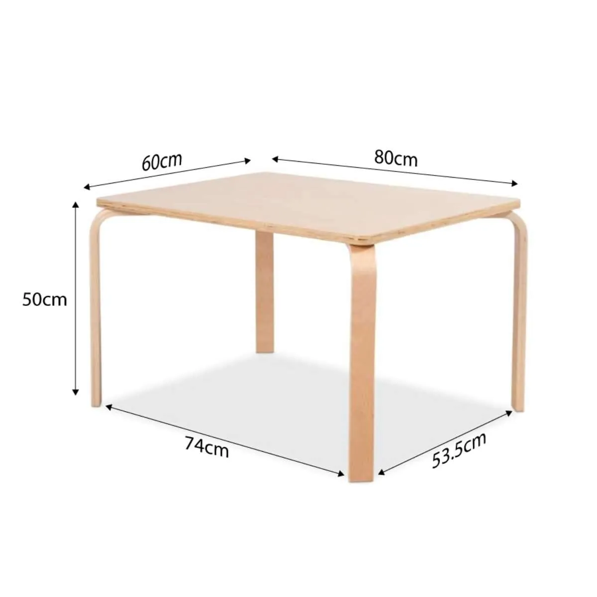 Hudson Kids Rectangular Table - Natural