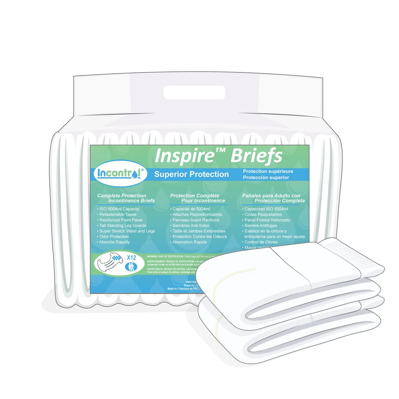 InControl Inspire Super Absorbent Adult Diapers