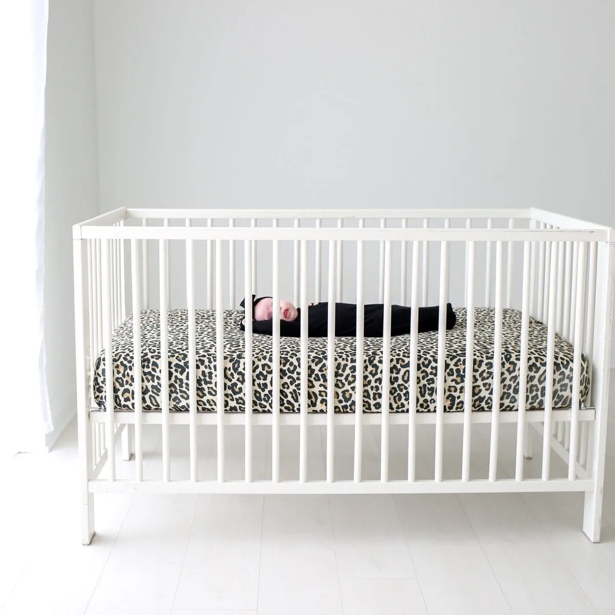 Lana Leopard Tan Crib Sheet