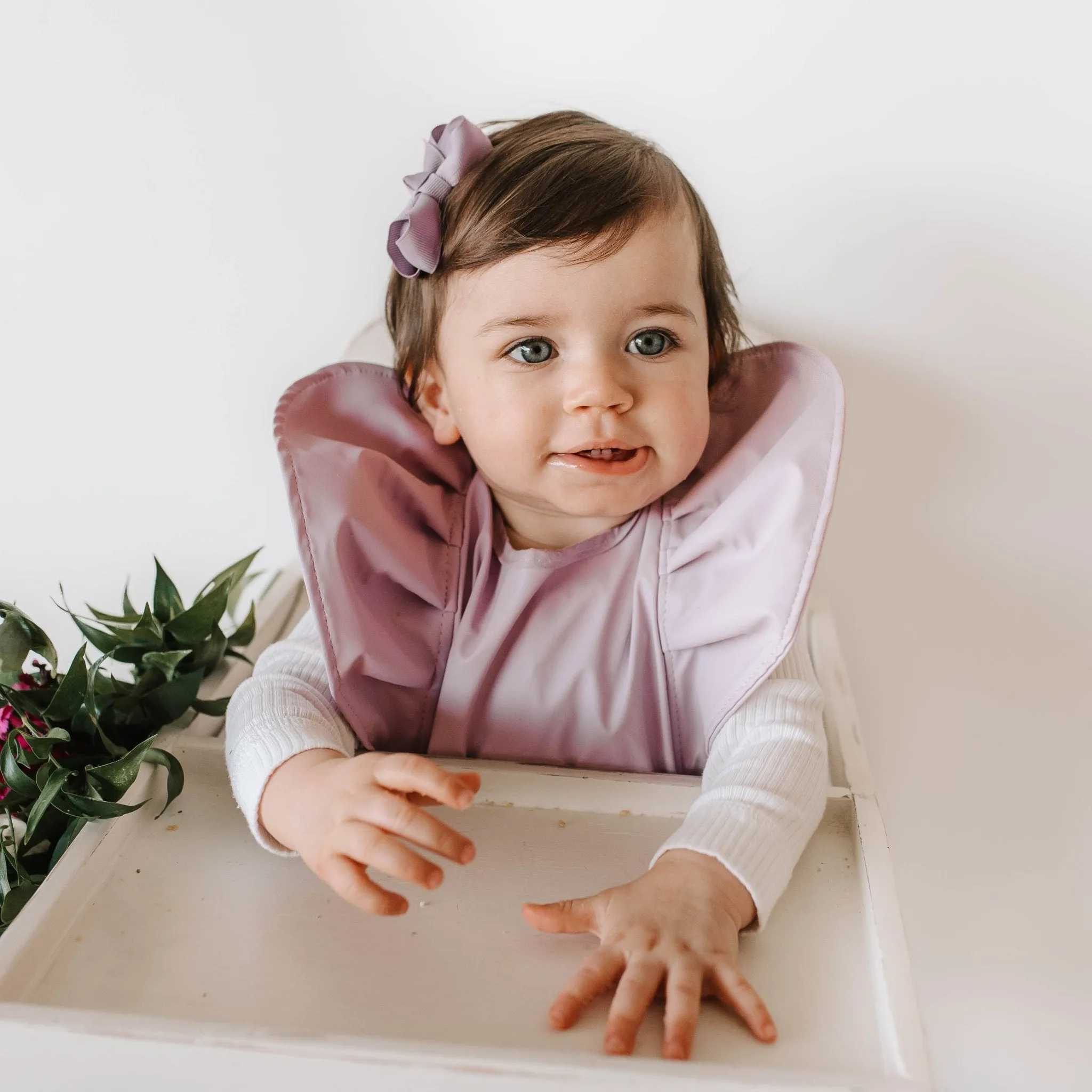 Lavender Waterproof Snuggle Bib