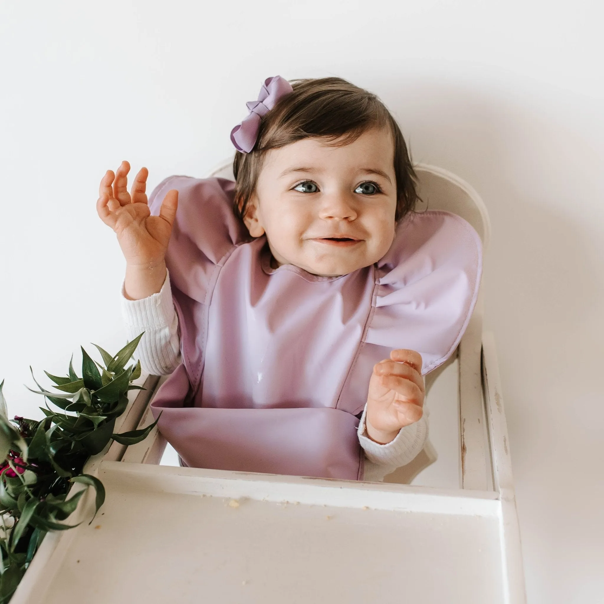 Lavender Waterproof Snuggle Bib