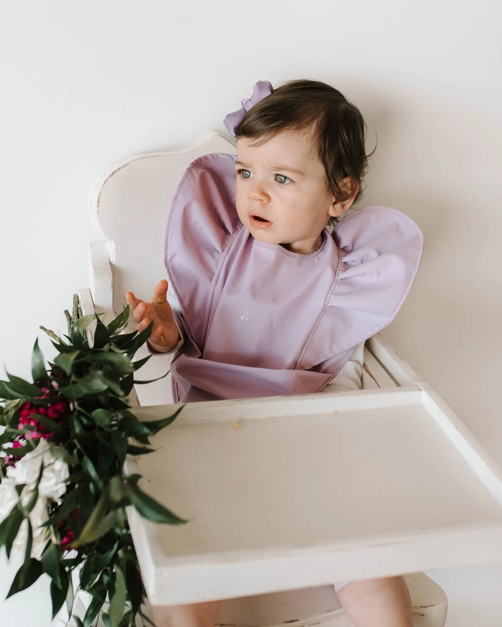 Lavender Waterproof Snuggle Bib