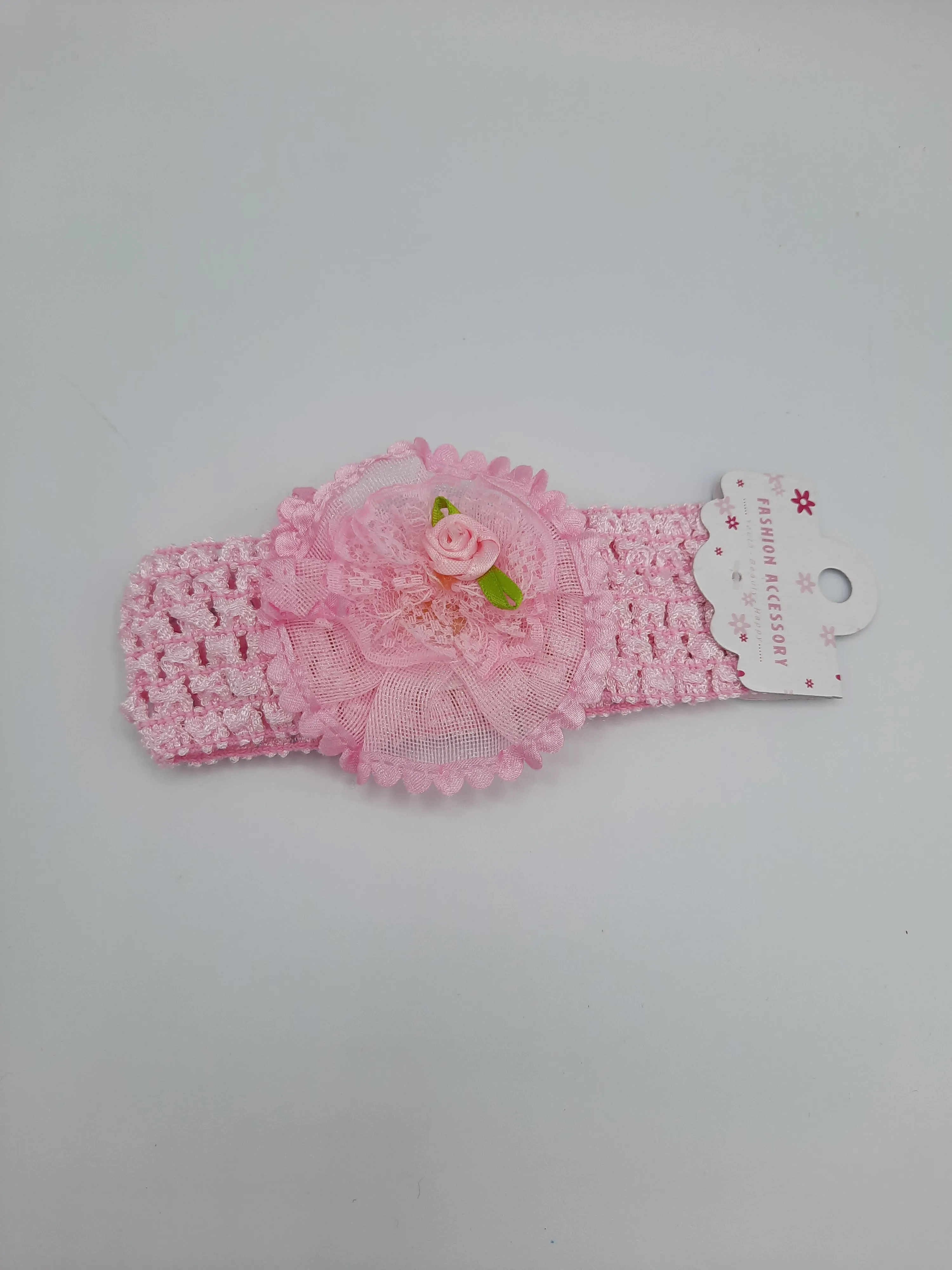 Light Pink Baby Headband and Baby socks gift set