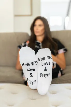 Made With Love & Prayer Labor Socks