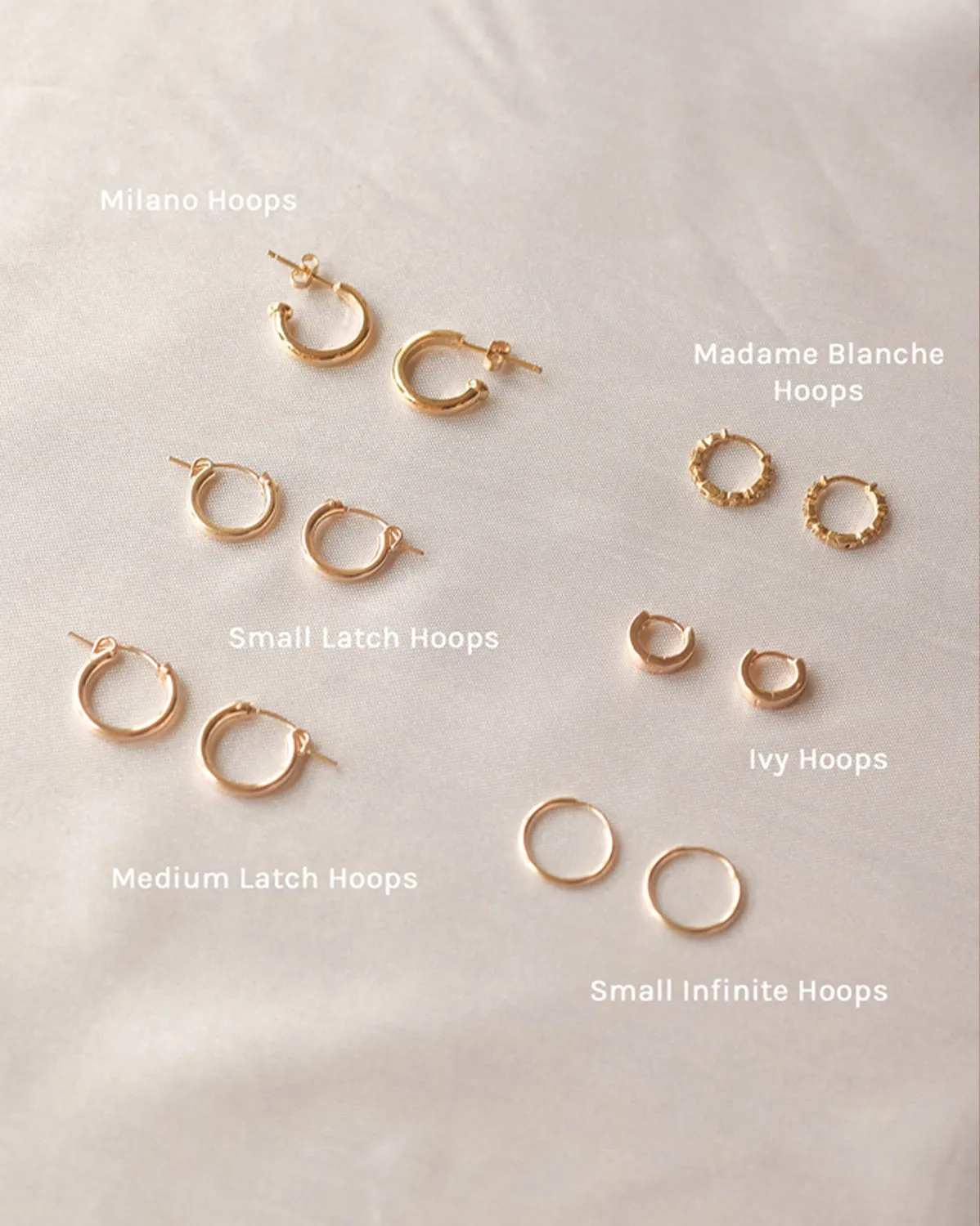 Mix & Match Small Latch Hoops (13mm) - Sterling Silver