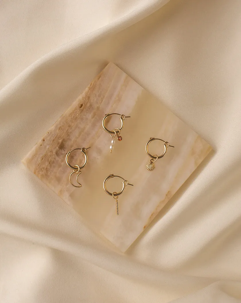 Mix & Match Small Latch Hoops (13mm) - Sterling Silver