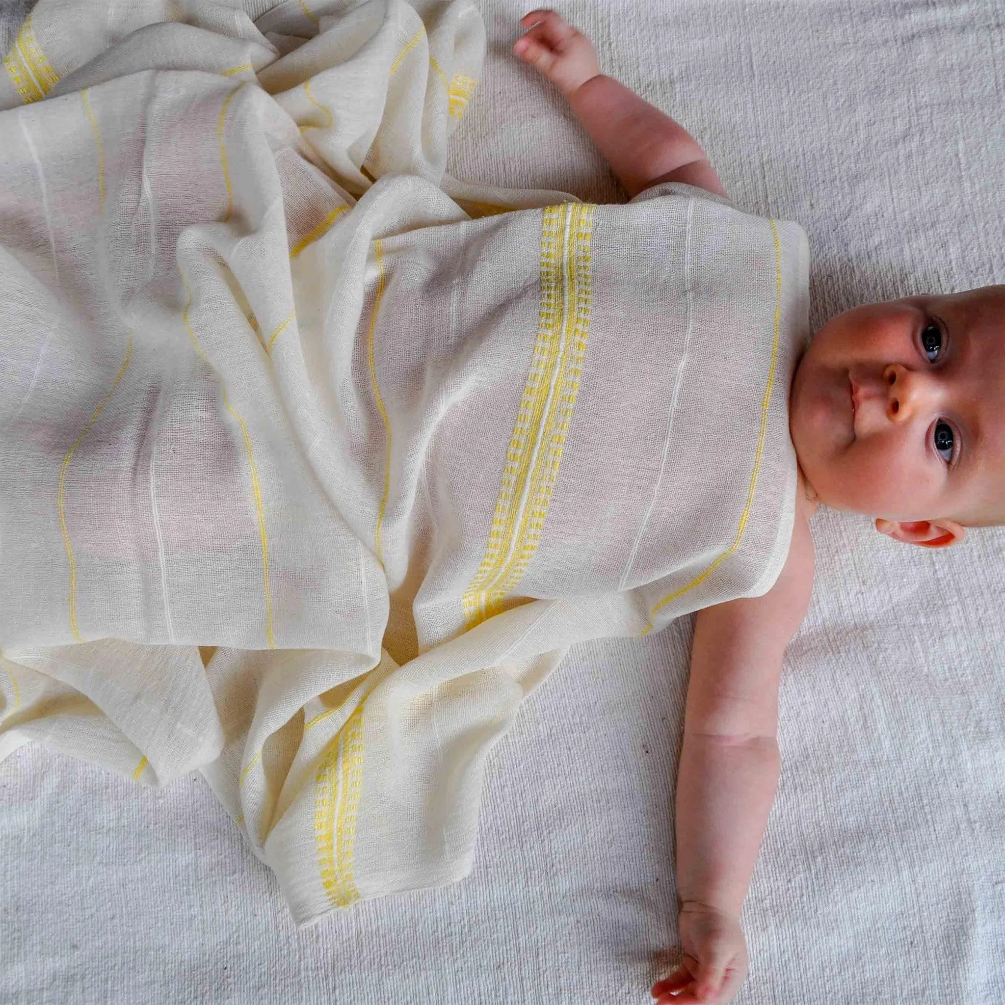 Muslin Blankets Baby Set 2 - Lali Gray Yellow