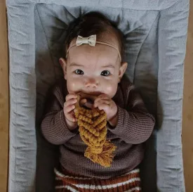 Mustard Macrame Teether