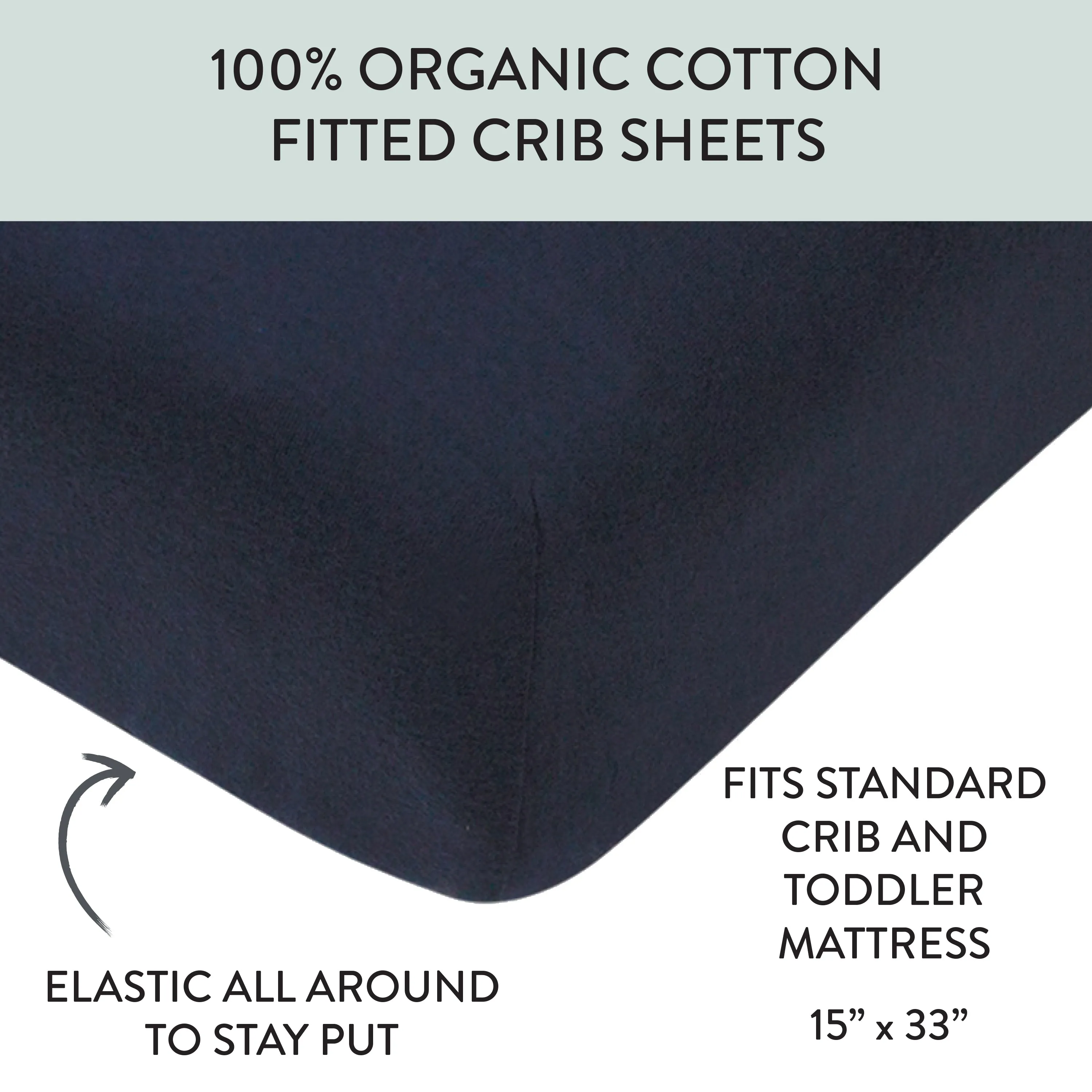 Organic Cotton Fitted Crib Sheet