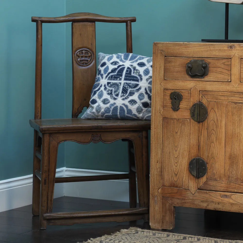 Pair of Antique Yoke Back Side Chairs