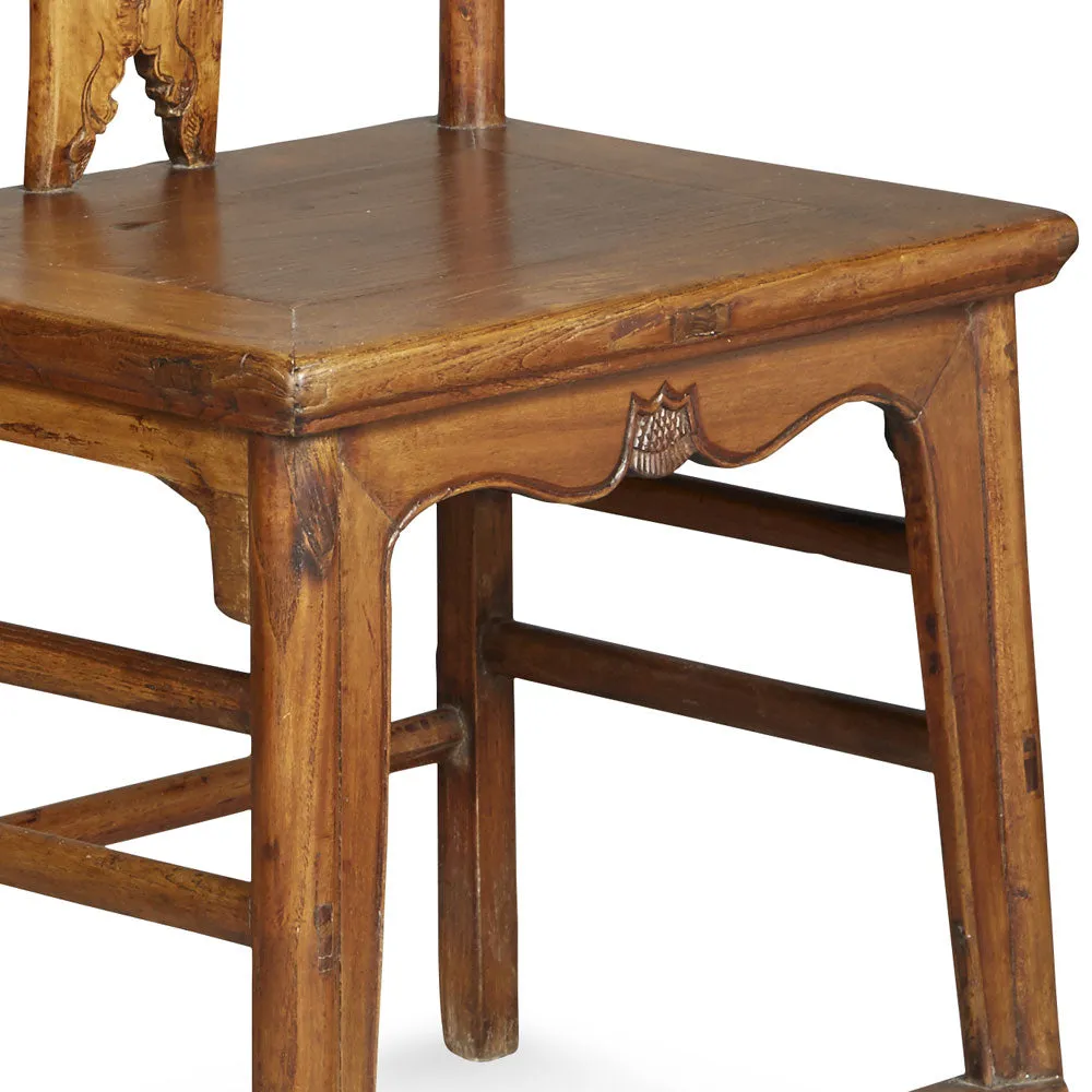 Pair of Antique Yoke Back Side Chairs