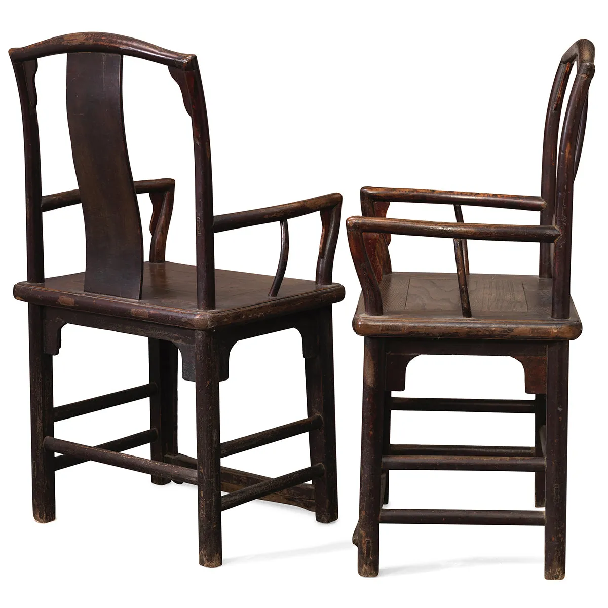 Pair of Round Backed Southern Official Chairs