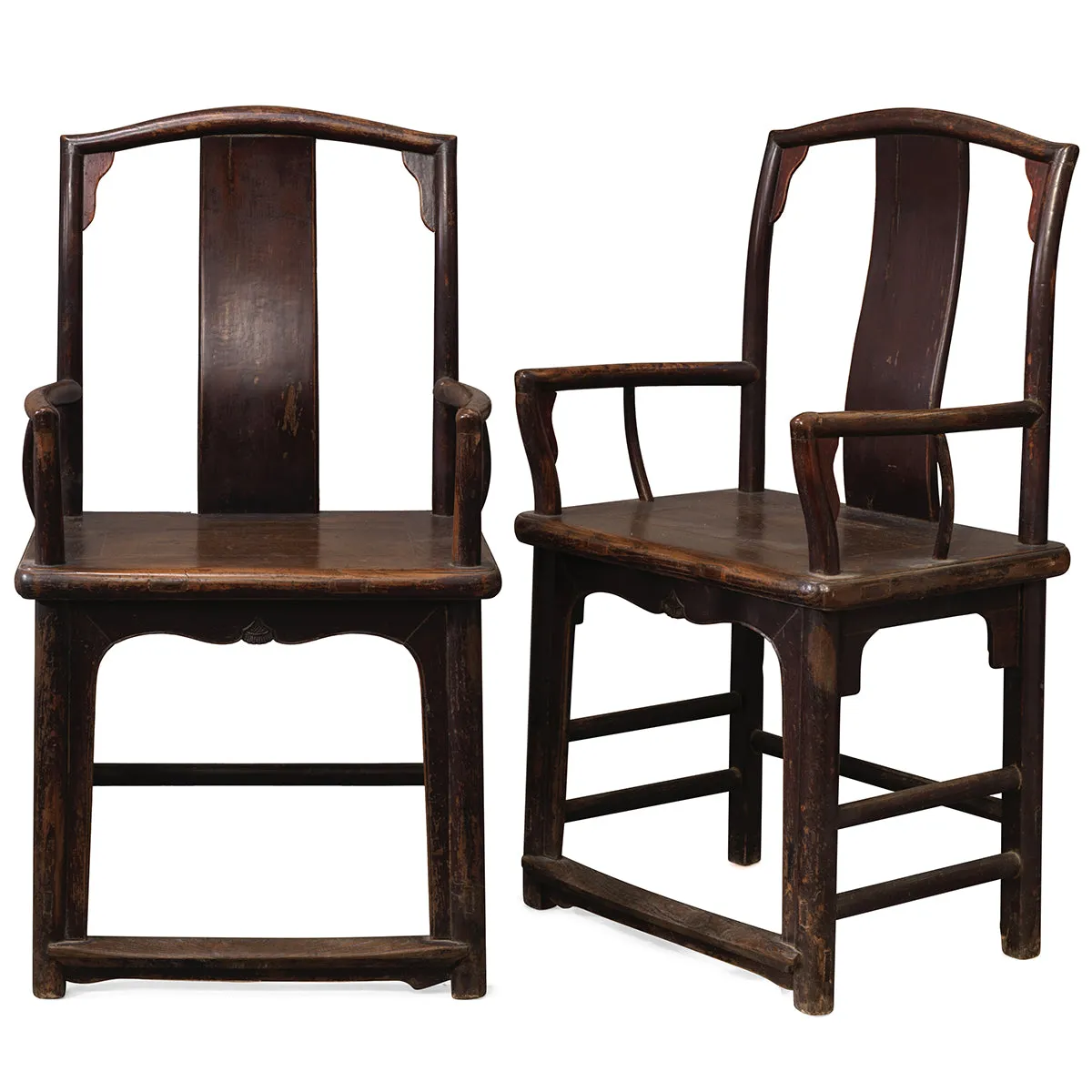 Pair of Round Backed Southern Official Chairs