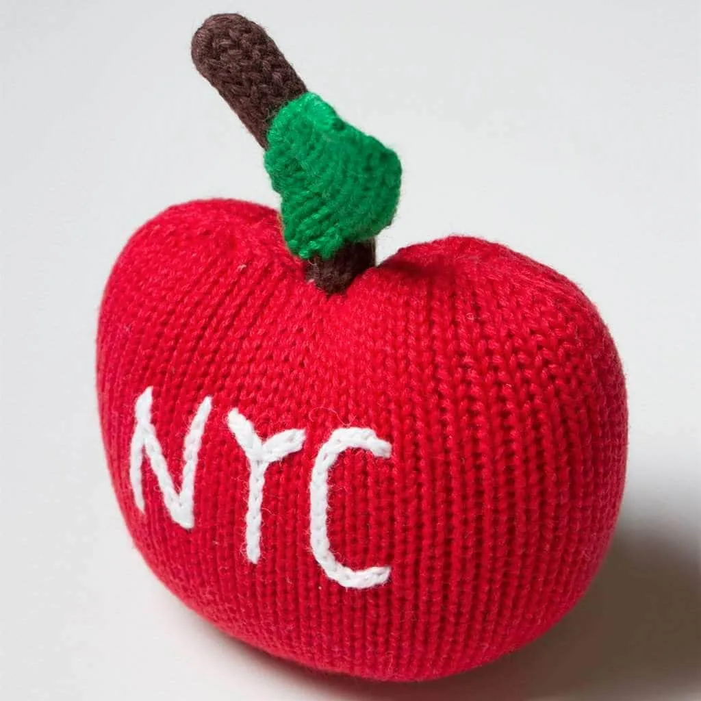 "I Heart NY" Organic Blanket & Baby Rattles Gift Set