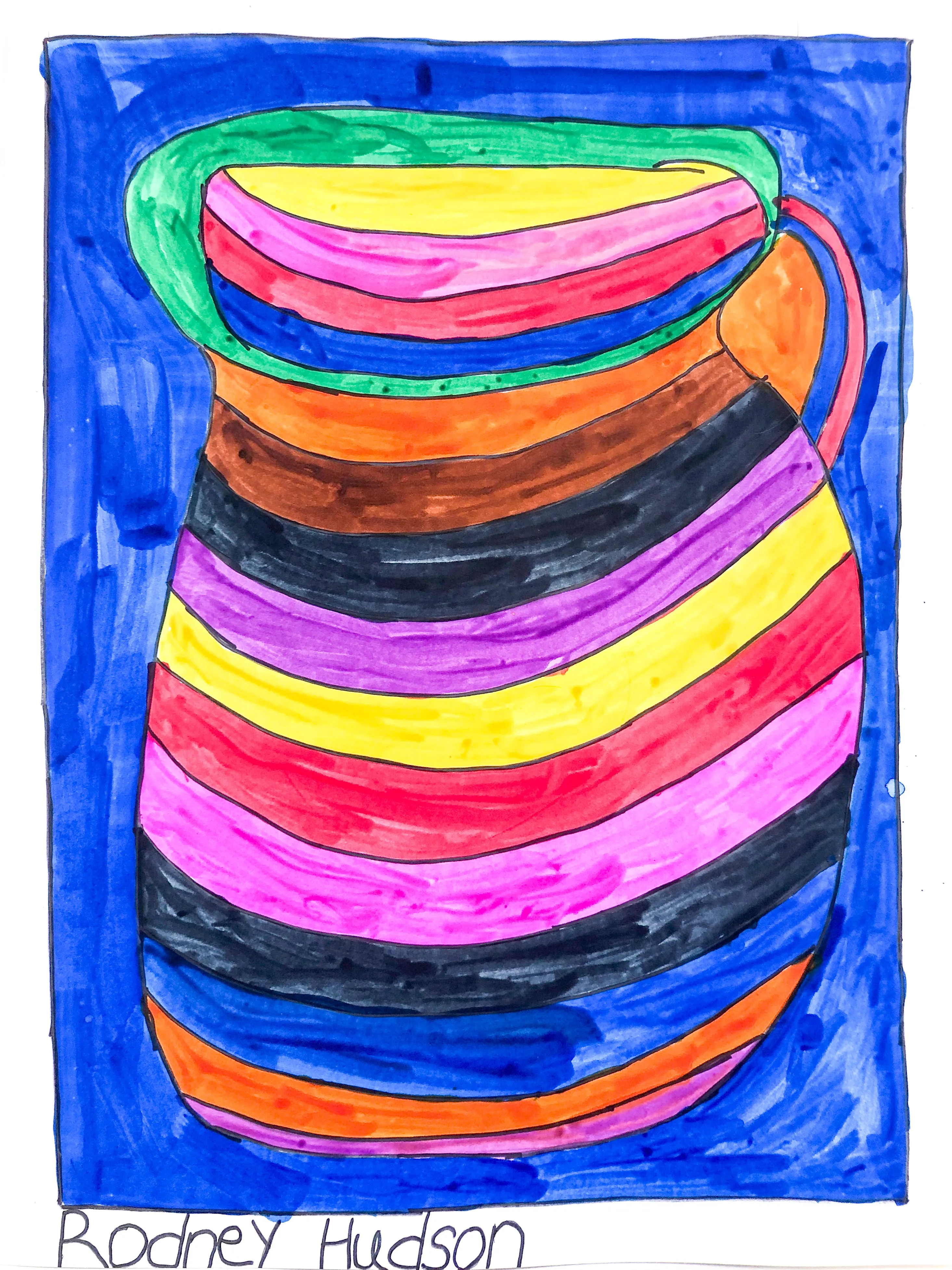 Rainbow Pitcher, by Rodney Hudson