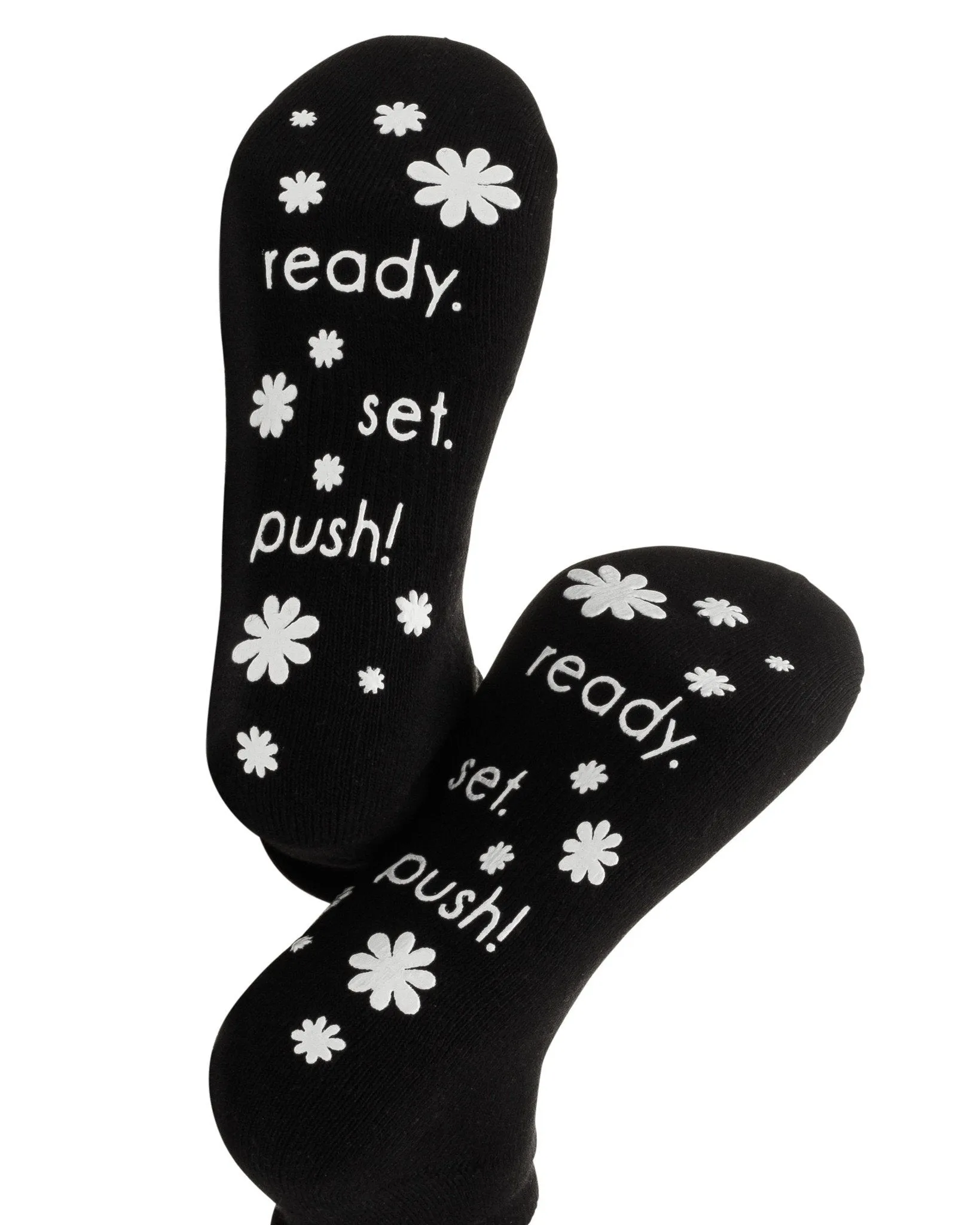 Ready.Set.Push! Labor and Push Socks -Black