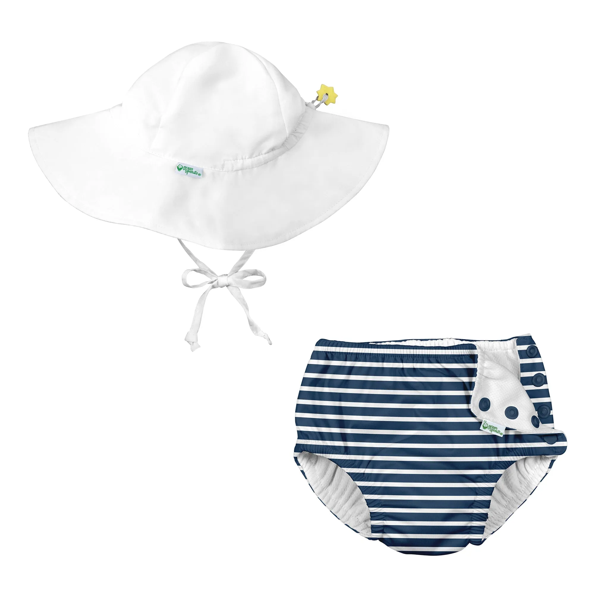 Reusable Swim Diaper & Sun Hat Set