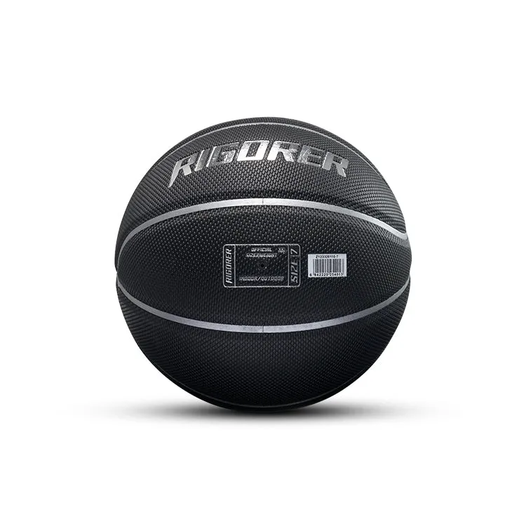 Rigorer Austin Reaves Signature Moisture Absorbent PU Basketball 'Black/Sliver'[Z123320110-7]