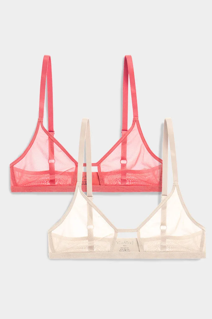 Sieve Cutout Bra Custom 2-Pack