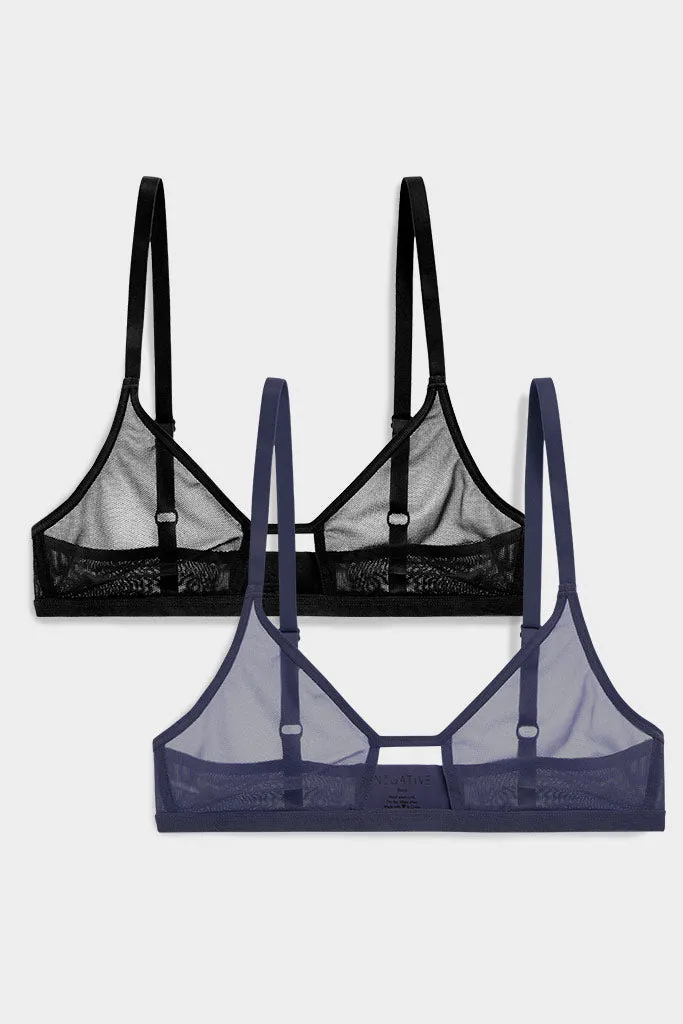 Sieve Cutout Bra Custom 2-Pack