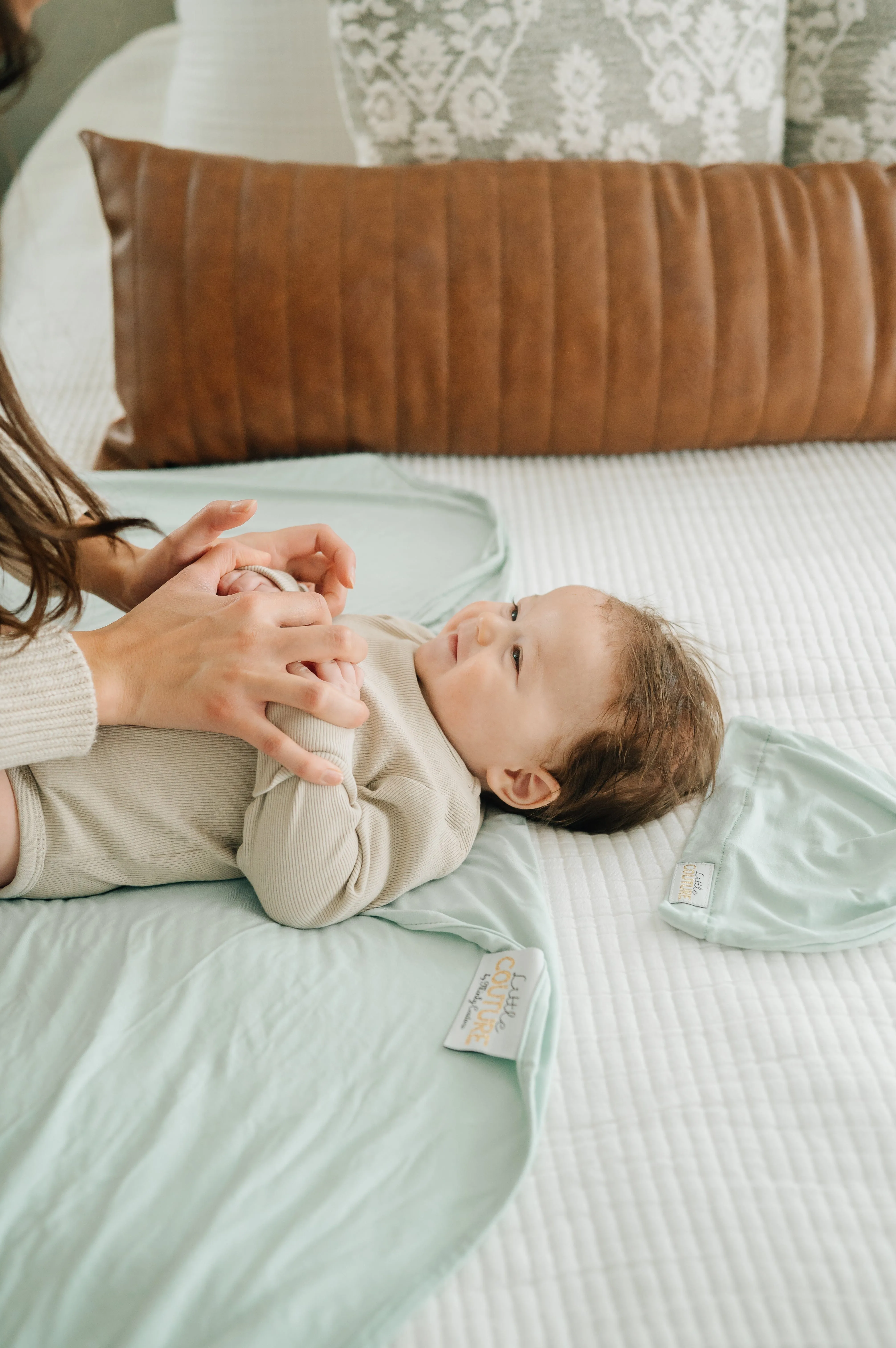 Swaddle and Hat - Cactus Pear