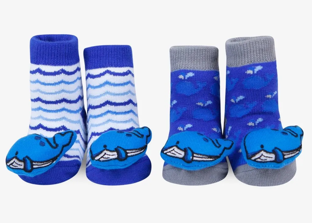 Whale Rattle Socks